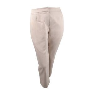 LE SUIT PETITE Womens Beige Lined Wear To Work High Waist Pants Petites 2P